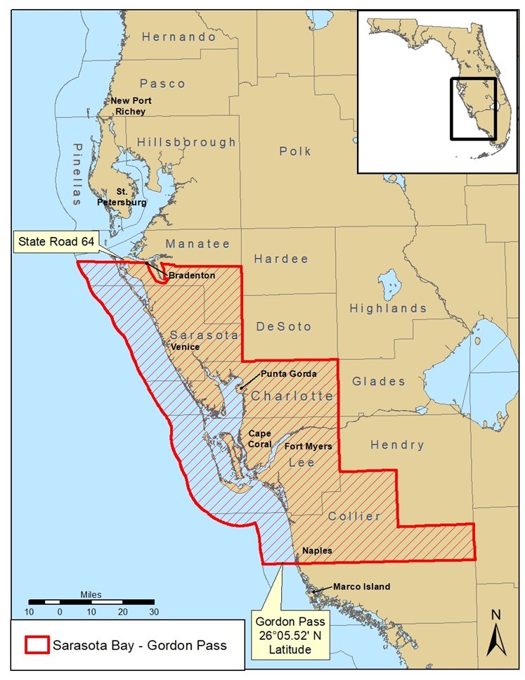 map of catch-and-release area
