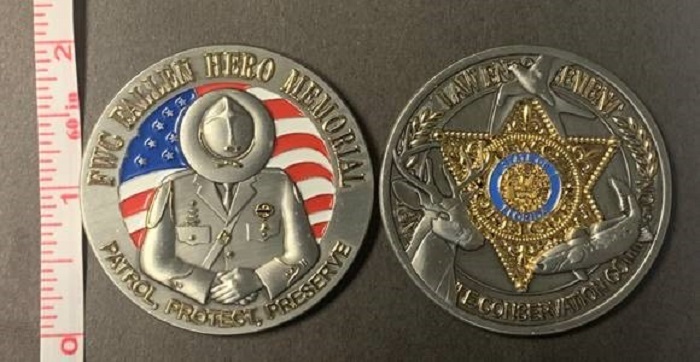 challenge coin front and back
