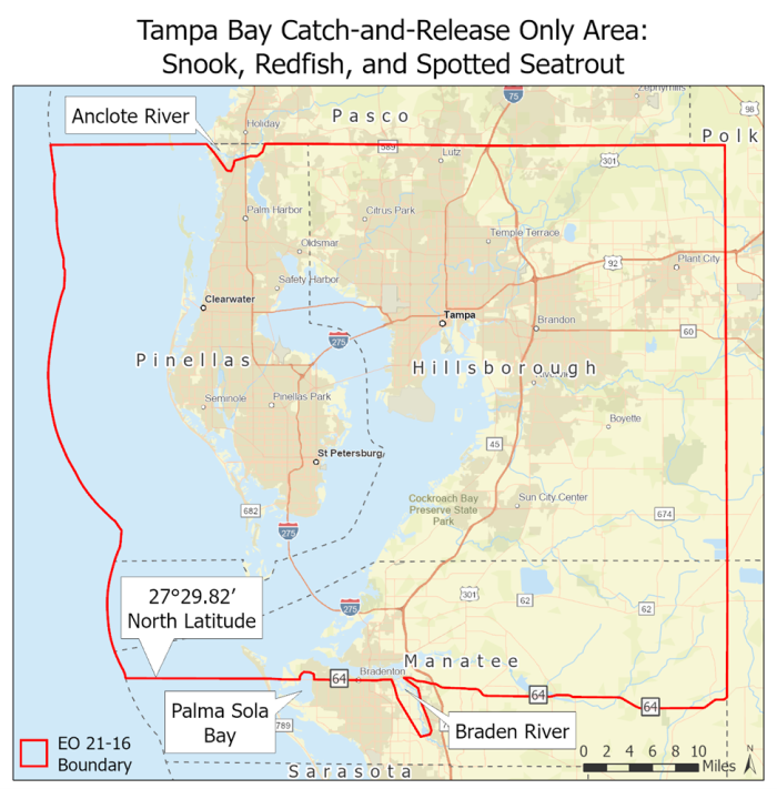 map of tampa bay closure