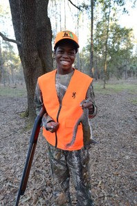 Young squirrel hunter, youth hunting program