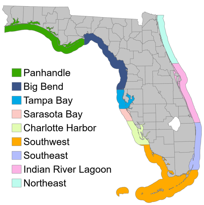 map of redfish management regions