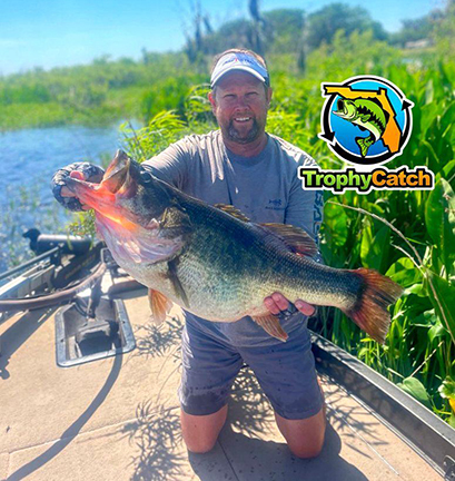 Angler with trophy Florida bass