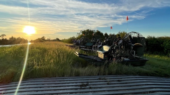 Airboat ride on the marshes in Indian River County