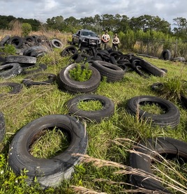 Tire dumping