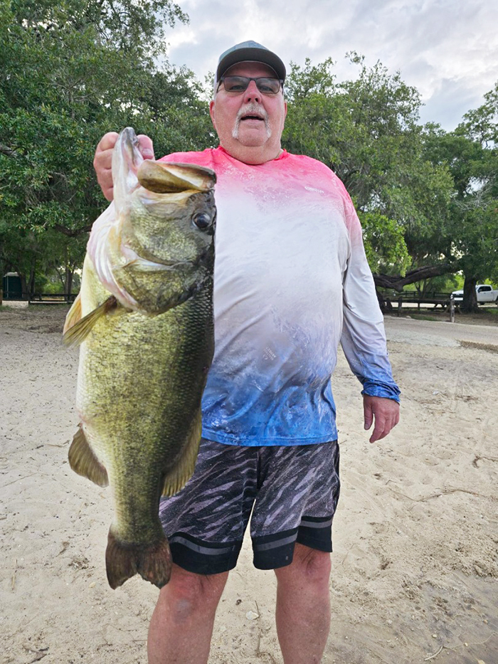 Doolittle with trophy size bass