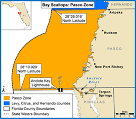 map of Pasco Scallop Zone
