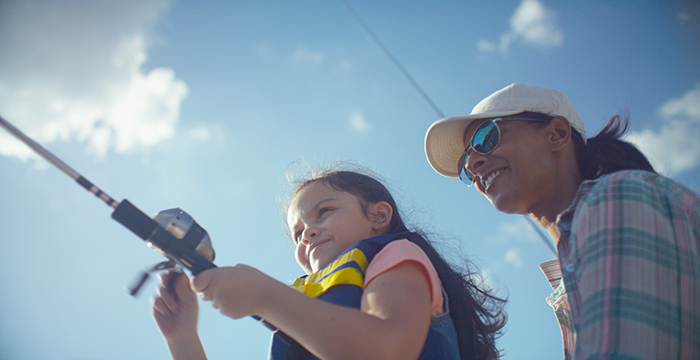 youth and adult fishing