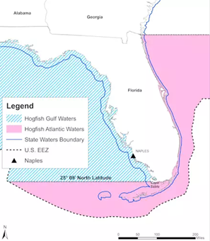 map of hogfish zones