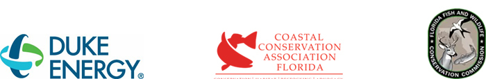 logos: duke energy; coastal conservation association florida; fwc