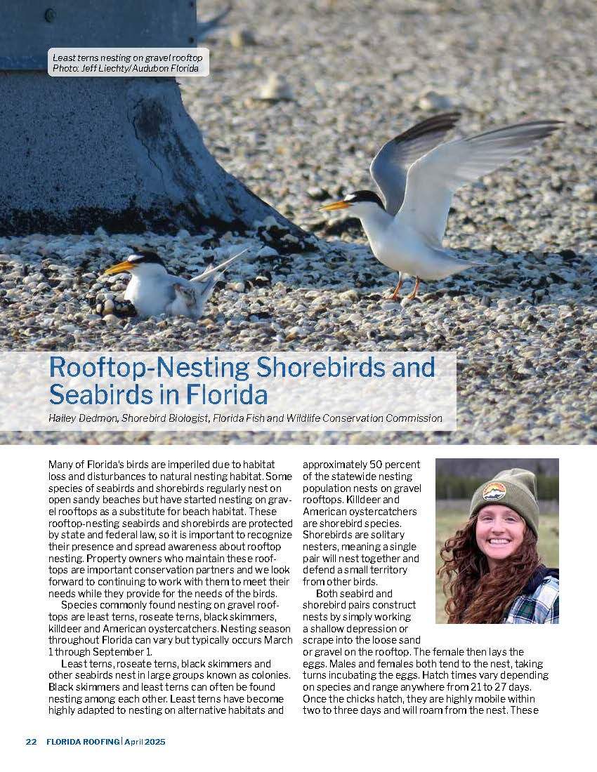 Florida Roofing magazine - nesting article