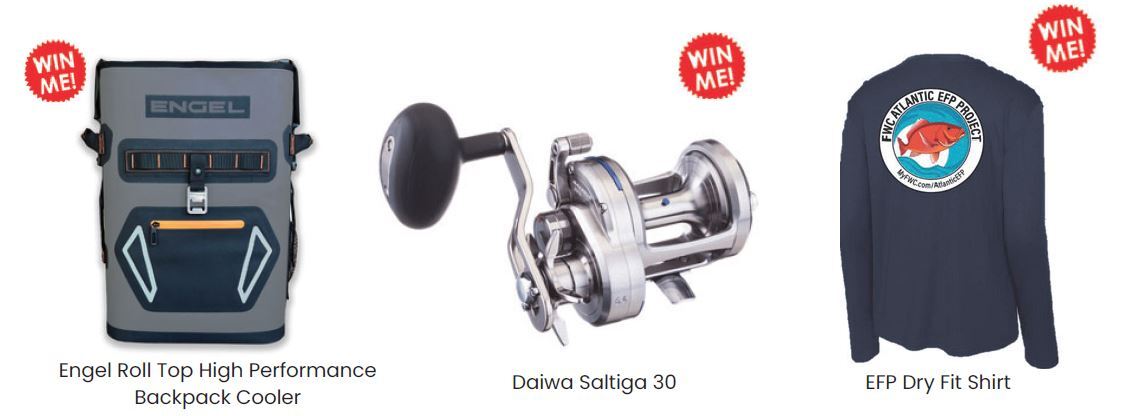 Potential prizes include Engel roll top high performance backpack cooler a Daiwa Saltiga brand reel and EFP dry fit shirt 
