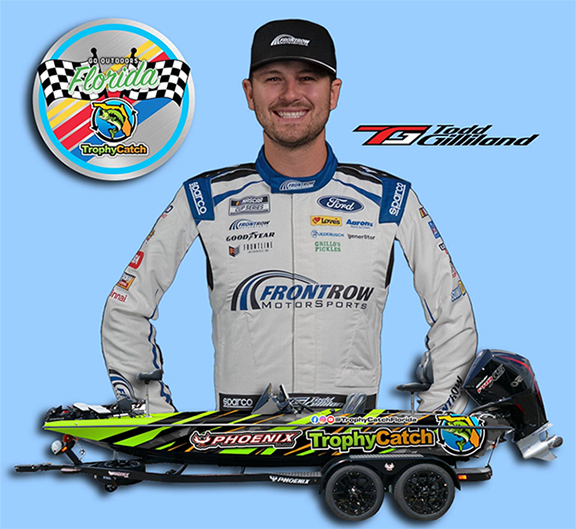 TrophyCatch GoOutdoors Florida logo, driver Todd Gilliland