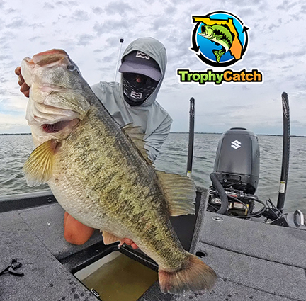 Angler with trophy Florida bass