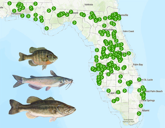 Fish stocking map