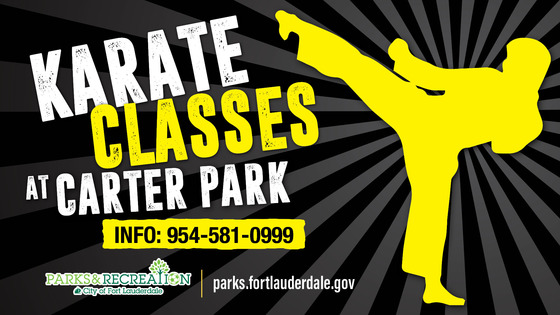 Karate classes at Carter Park.