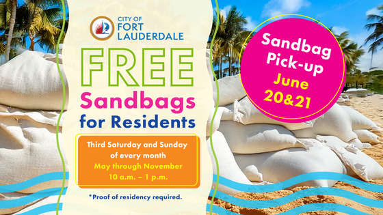 COFL FREE Sandbags for Residents. 3rd Saturday and Sunday of every month. May -Nov, 10 AM - 1 PM