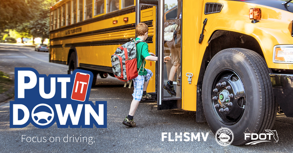 Put It Down: Focus on Driving in School Zones, School Crossings or Work Zones