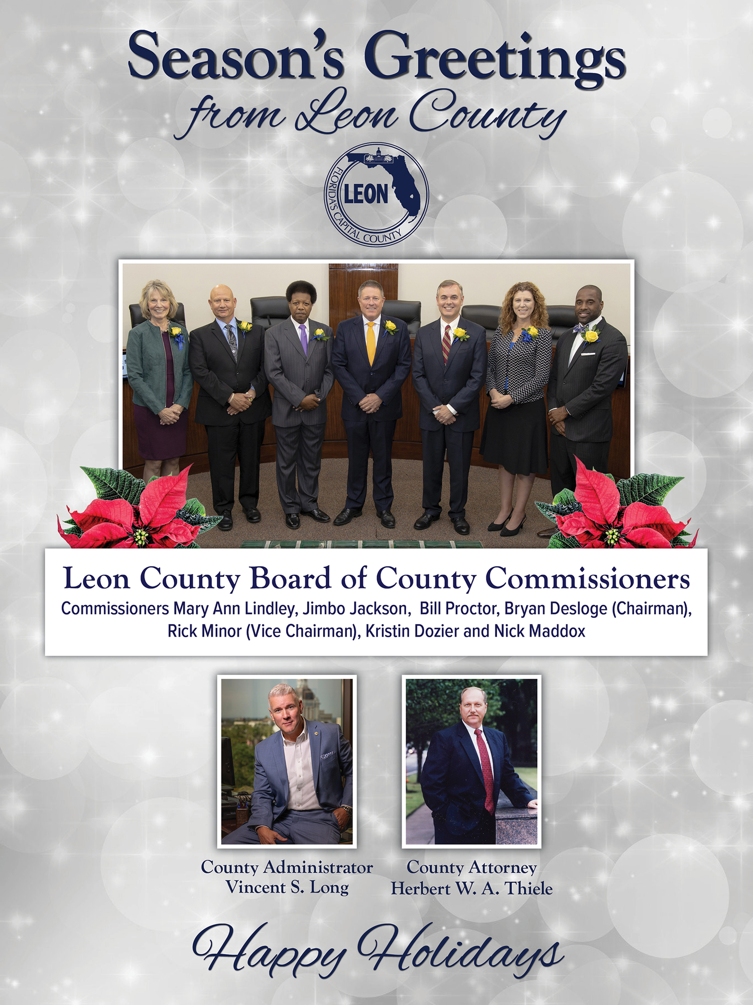 2019 Board of County Commissioners Holiday Photo