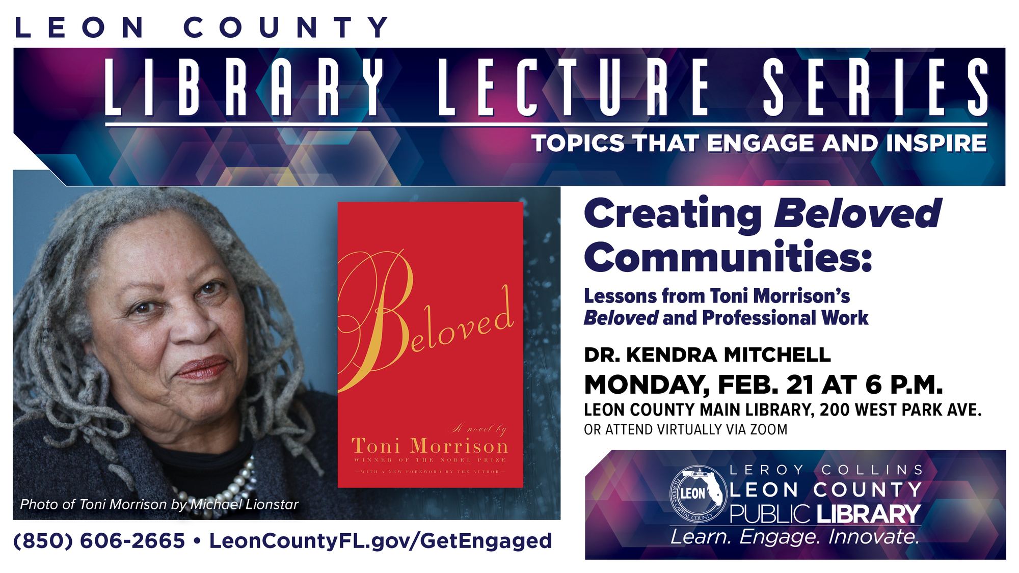 Kendra Mitchell Library Lecture Graphic