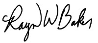 Ray Baker signature