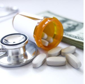 Stethescope, medication & bills