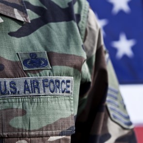 close-up of US Air Force uniform