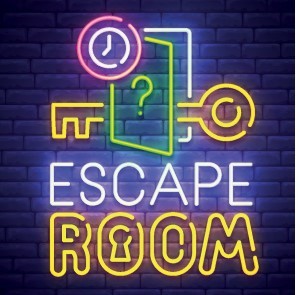 escape room neon sign