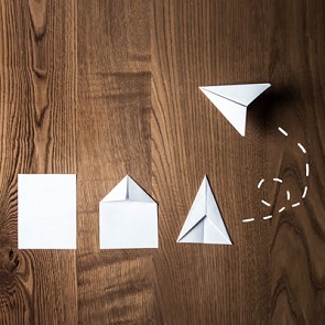 paper airplane progression