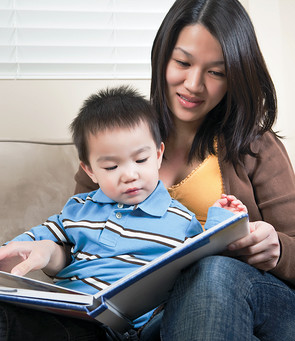 Mother and Child Reading