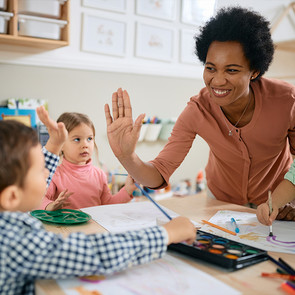 Teacher and Student High Five