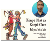Author Faidherbe (Fedo) Boyer and his book Bal pou bèt a kòn
