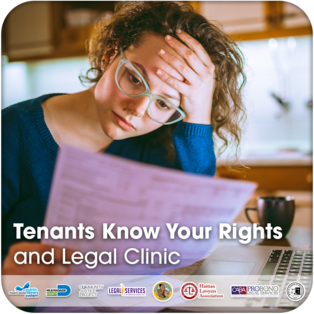 Woman with a worried expression reviewing rent documents