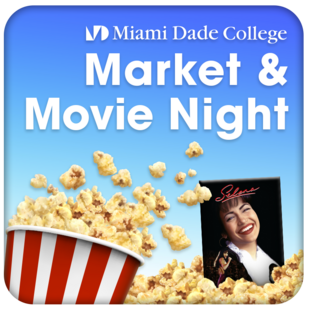 A bucket of popcorn overflowing onto a DVD copy of "Selena"