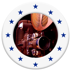 Antique film projector