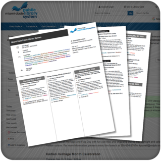 Custom Library Event Brochure