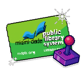 16-bit rendition of library card