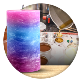 Colorful candle