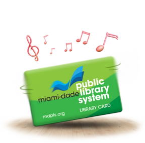 Dancing library card