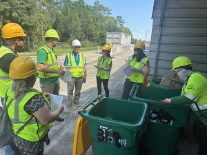 Employees learn about contamination audit at the WM facility