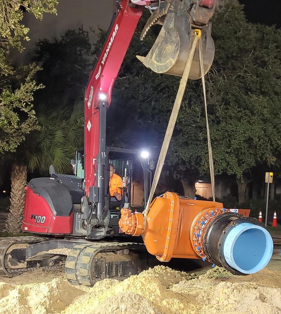 water main gate valve installation