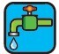 a photo of a drop of water coming out of faucet