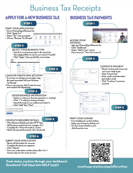 Business Tax Receipts Steps