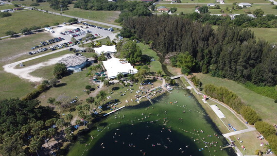Aerial photo of Warm Mineral Springs Park