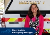 female emergency manager smiling with north port logo in corner