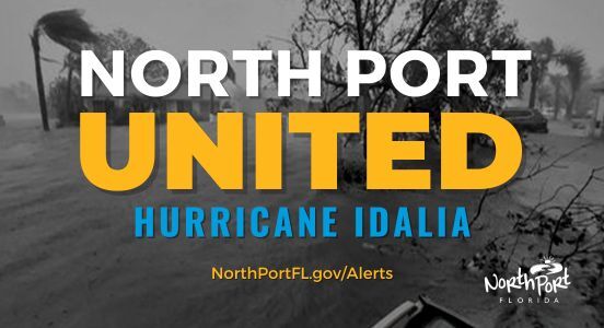 North Port United - Hurricane Idalia graphic