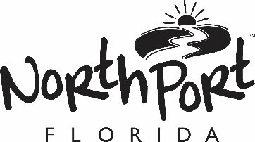 north port logo b/w