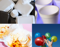 ban on Styrofoam in city parks stock photo