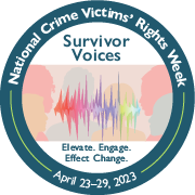 National crime victims rights week logo 2023