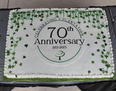 70th anniversary cake