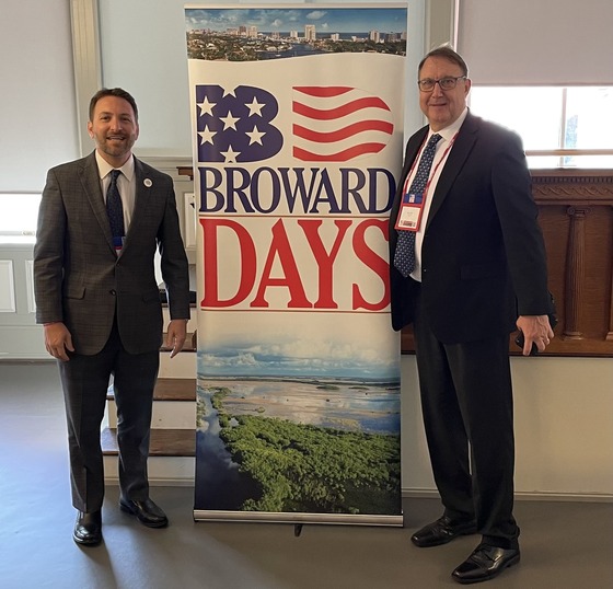 mayor nick sortal and councilmember louis Reinstein Broward days in Tallahassee 2024